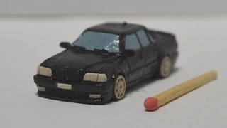 BMW 740 E38 Урок как слепить из пластилина | Tutorial how to sculpt from clay BMW 7-series