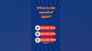 What is the Speed of Light? 🚀
