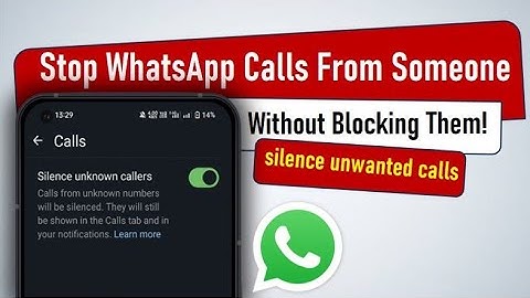 🚫 Stop WhatsApp Calls From Someone Without Blocking Them!