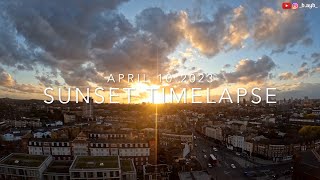 4k Sunset London 2pm to 9pm Timelapse April 10 2023 walkxtravel