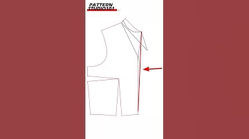 Built-up Neckline / Stovepipe Neckline / Mock Neck Tops [Pattern Making Tutorial] #shorts