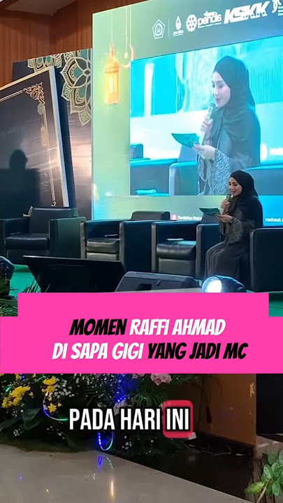 Raffi Ahmad di sapa gigi ketika MC#raffiahmad #nagita #gigi