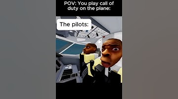 Pov:you play call of duty on the plane