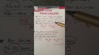 Yüzde Problemleri 7.Sınıf Matematik