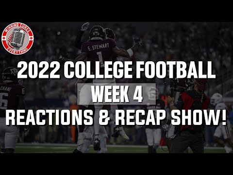 College Football Week 4 Reactions & Recap! A&M Arkansas madness, Kansas St! Texas Tech! etc