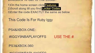 NBA 2K14 Locker Codes-Ruby Iggy-Expires When GS Are Out Of The Playoffs