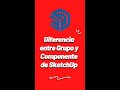 2 Principales Diferencias entre GRUPO y COMPONENTE de SketchUp #Short