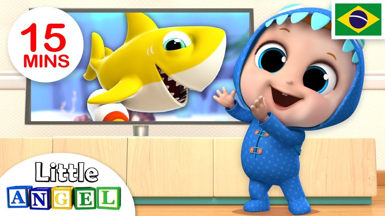 Dançando com o Bebê Tubarão! (Baby Shark) | Canal do Joãozinho - Little Angel Português