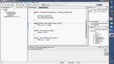 Sıfırdan Java 07   Set ve Get Metodları