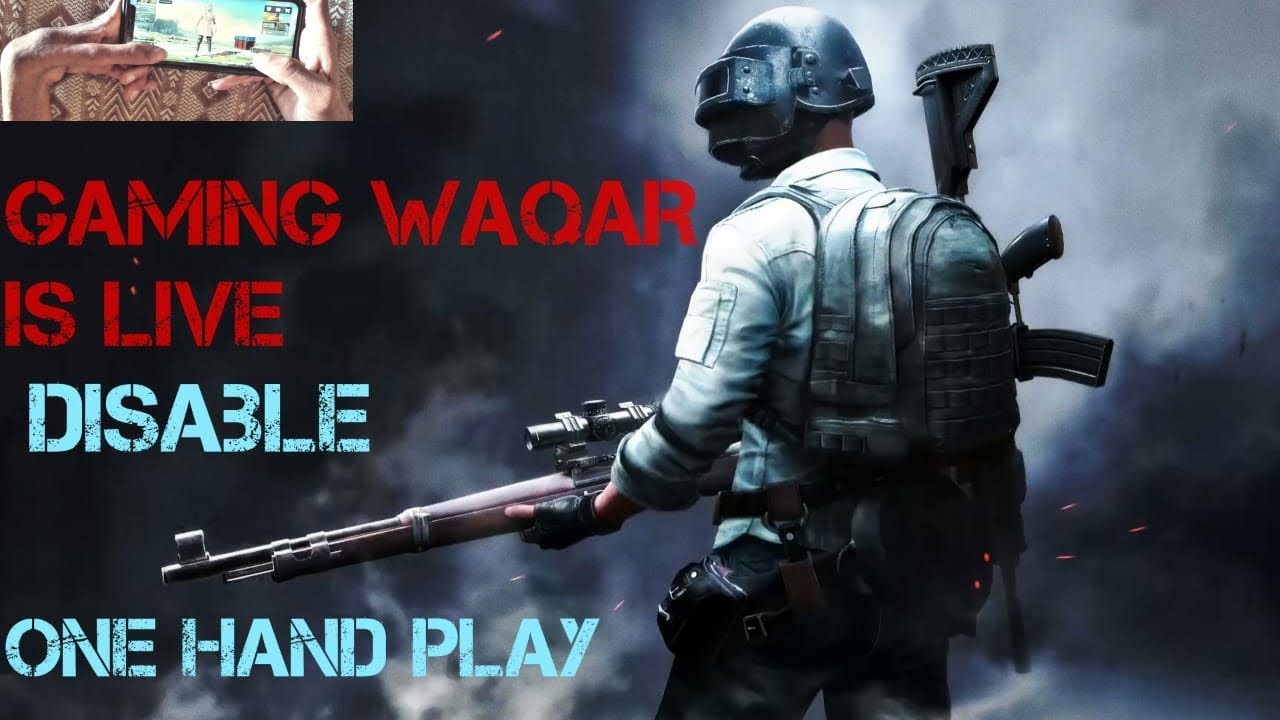LIVE STREAM PUBG DISABLE WAQAR ONE HAND GAME PLAY// there finger Claw+ no Gyrscop