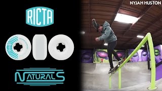 What wheels does Nyjah Huston ride? Pro Ricta Naturals