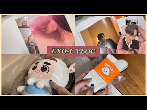 [엑소엘 브이로그] vlog | 현생에 덕질을 방해받는 직장인 엑소엘 브이로그 | 카이 2nd 미니앨범 Peaches 🍑 언박싱 | 집 잘 찾아온 왕됴램 | 스파오 오비비 컬렉션