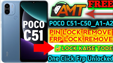 All Redmi Xiaomi Mi POCO PIN + FRP REMOVE | POCO C51 Frp Unlock | Redmi A1 - A2 Frp Remove #viral 