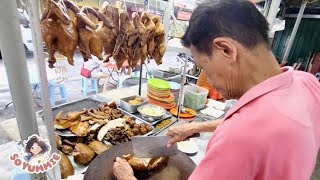 Open 4 Hours Only! 40 Years Braised Dish Master! #潮州卤肉 - Malaysia Street Food