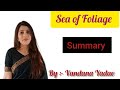 Sea of Foliage (Summary) English Central || Class -7 (Poem) detailed explanation by Vandana Yadav 
