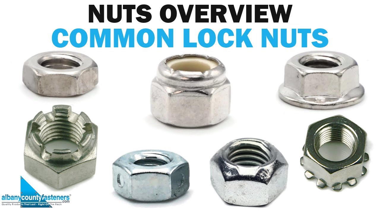 5/16" UNF Half Nut Lock Nut 10 Pack Rose Joint Brisca