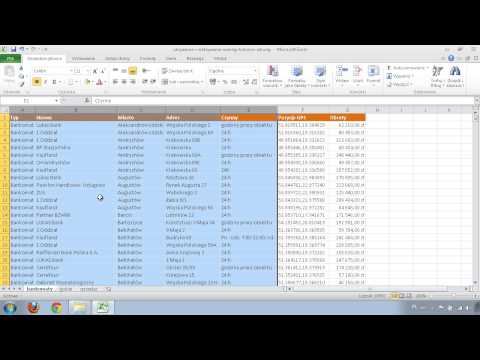 Excel - ukrywanie i odkrywanie wierszy, kolumn i arkuszy