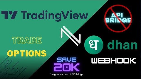 Dhan Webhook ko TradingView se Options automation kaise karein ?