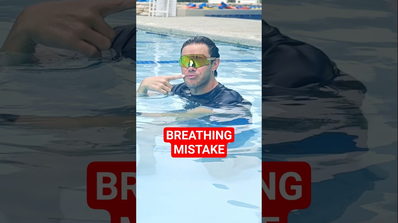 Never Breathe Through Your Nose in Water (Beginner Swimming Mistake) #swimming #howtoswim #shorts