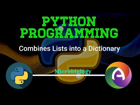 Combines List into Dictionary Python Programming || Microbiology || CS Paper || Complementary