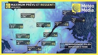 Chutes des températures au Québec