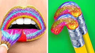 COOL BEAUTY, MAKE UP HACKS||IF MAKEUP WERE PEOPLE || Funny Objects Situations by 123 GO! Genius by 123 GO! Genius 4,180 views 13 days ago 44 minutes