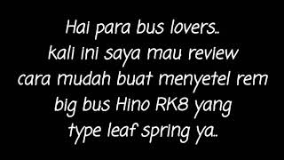 Click Adjuster Rem Setel Rem Bus Hino Rk8j Leaf Spring Review By Nurani Led Tulungagung
