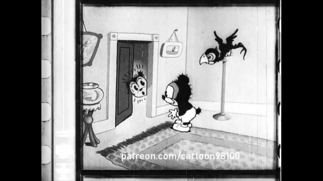 Van Beuren cartoon: "Love's Labor Won" (1933) with Cubby the Bear | 35mm Nitrate fragment