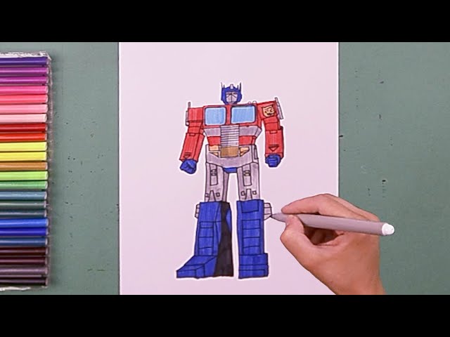 How To Draw OPTIMUS PRIME  TRANSFORMERS  YouTube