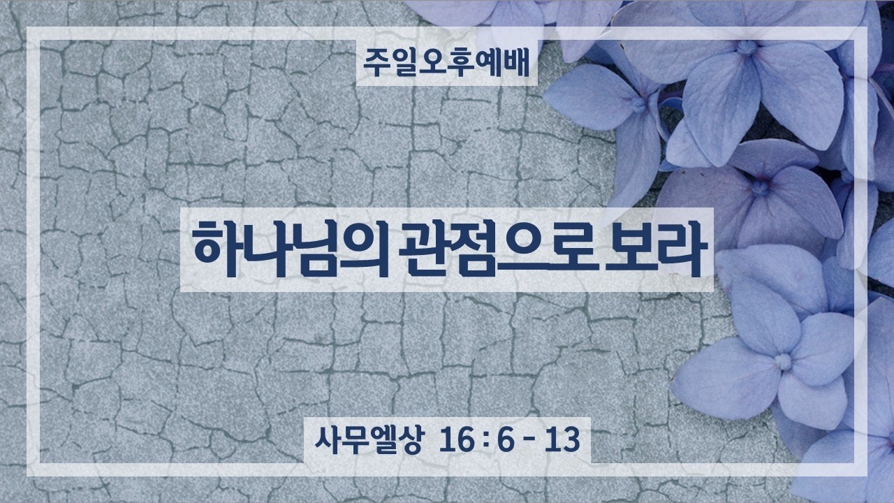 260222｜하나님의 관점으로 보라｜김상훈 목사