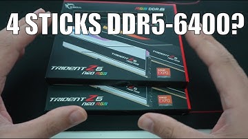 4 DIMMs DDR5 6400 AMD Ryzen