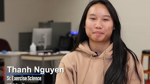 University of Kansas Senior Thanh Nguyen, Exercise Science, discusses Undergraduate Research Award.