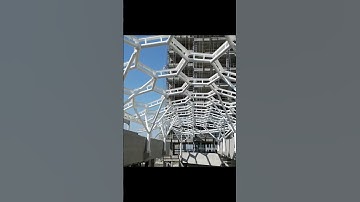 Commercial atrium corridor with ETFE cushion  #tensile#architecture #design #construction #building