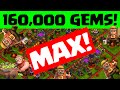 Clash of Clans GEMMED TO MAX ♦ 160,000 Gems - Town Hall 11!  ♦ CoC ♦