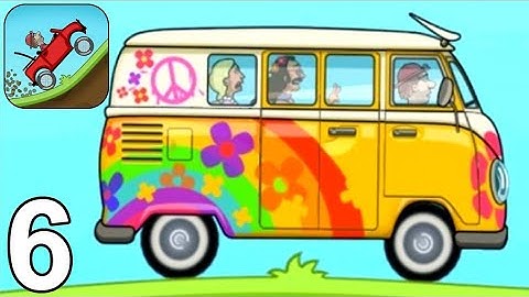 Hill Climb Racing - Gameplay Walkthrough Part 5 - HIPPIE VAN (iOS, Android).