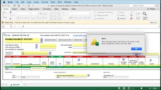 Excel Reimbursement Error
