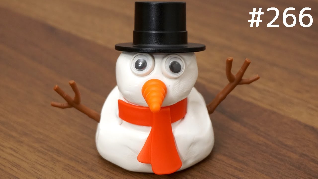 溶ける！家で作る雪だるまセット。MELTING SNOWMAN - YouTube