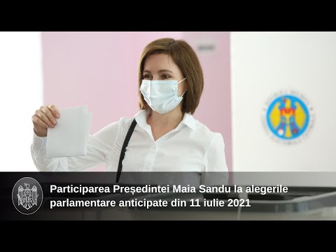 Participarea Președintei Maia Sandu la alegerile parlamentare anticipate din 11 iulie 2021
