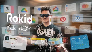 My First Time Trying Smart AR Glasses  Rokid AR Joy Pack