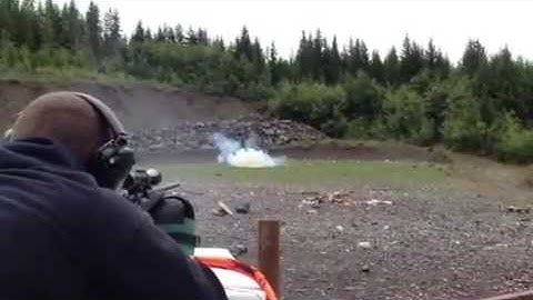 Tannerite exploding target at 100 yards with remington 700