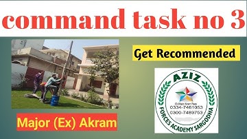 Command Task No 3 | ISSB | GTO task | Psych Test | Aziz forces Academy Sargodha |