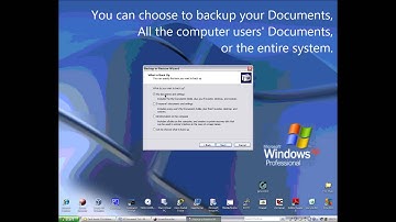 How to do a System Backup on Windows XP.