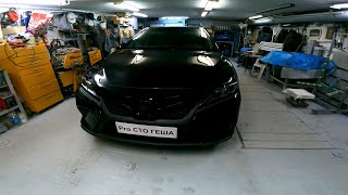 видео: Углублённая полировка кузова чёрного автомобиля Toyota Camry 70 ч1. картинка: Углублённая полировка кузова чёрного автомобиля Toyota Camry 70 ч1.