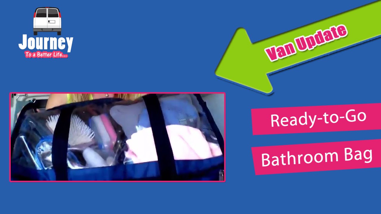 6 ReadytoGo Bathroom Bag for Campervan Dwellers [Tiny Van Life