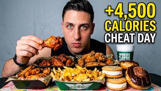 4,500 CALORIES CHEAT DAY EATING WHATEVER I WANT! 🤤 #cheatday