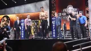 Adrian Broner vs John Molina Jr weigh in video
