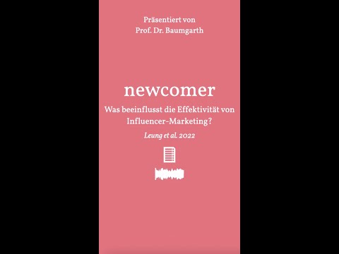 Was beeinflusst die Effektivität von Influencer-Marketing?