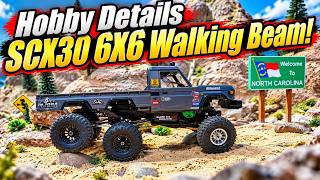 Hobby Details SCX30 6X6 Walking Beam!