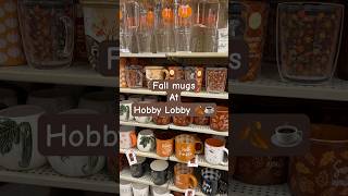 Hobby Lobby fall mugs! All fall items are 40% off! #fall #autumndecor #decor #halloween #hobbylobby