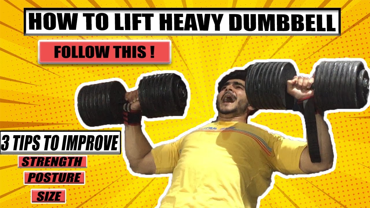 HOW TO LIFT HEAVY DUMBBELL(chest presses) 3 TIPS Follow this and